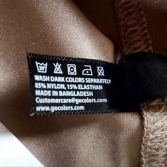 NWT Go Colors Gold Shimmer Leggings - Picture 12 of 13